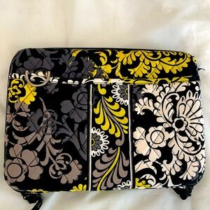 Vera Bradley Black Yellow Brocade Hardshell Tablet Case